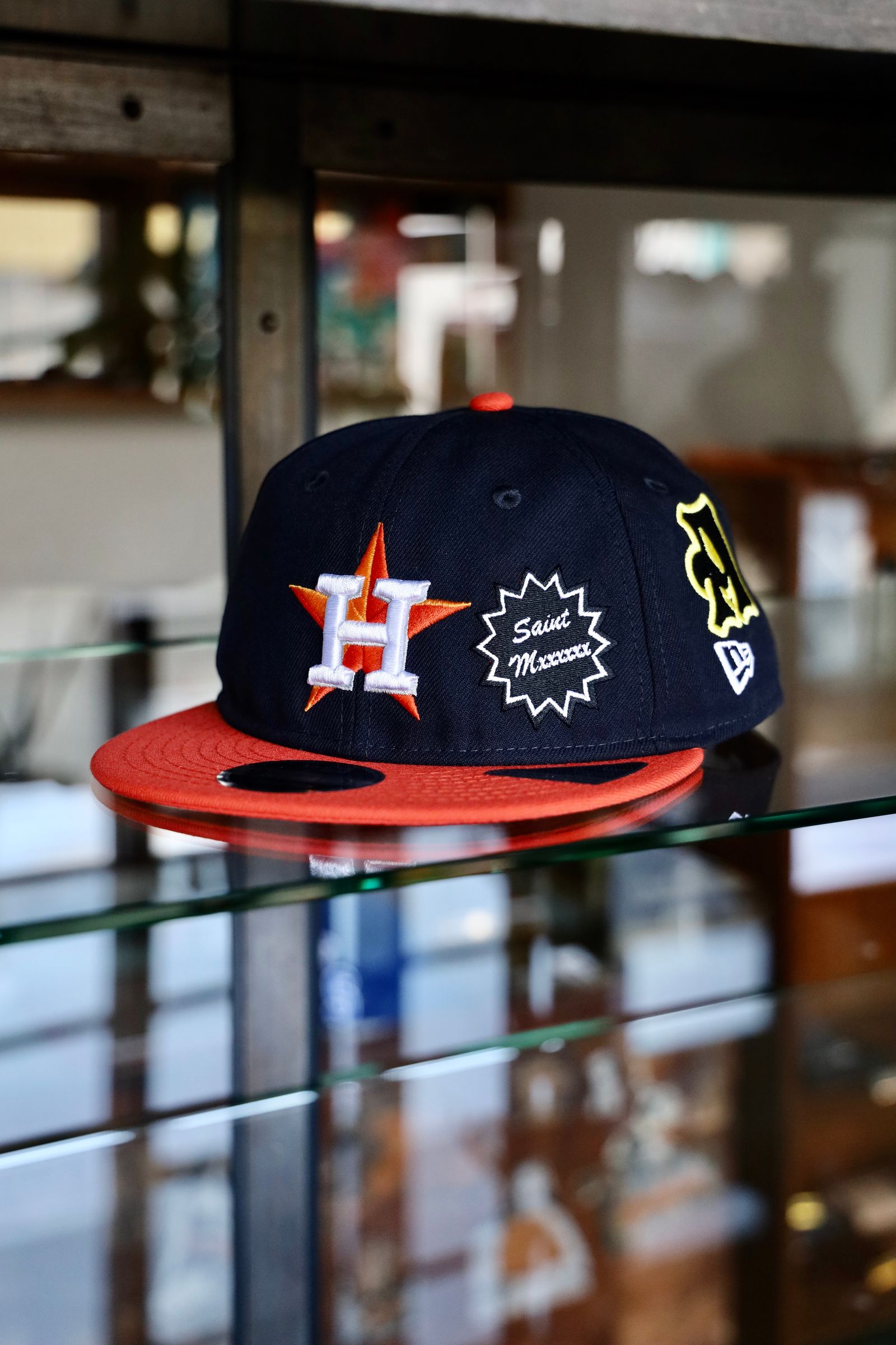セントマイケル25SS ASTROS NE_CAP(SM-HR8-0000-C48)NAVY+ORANGE