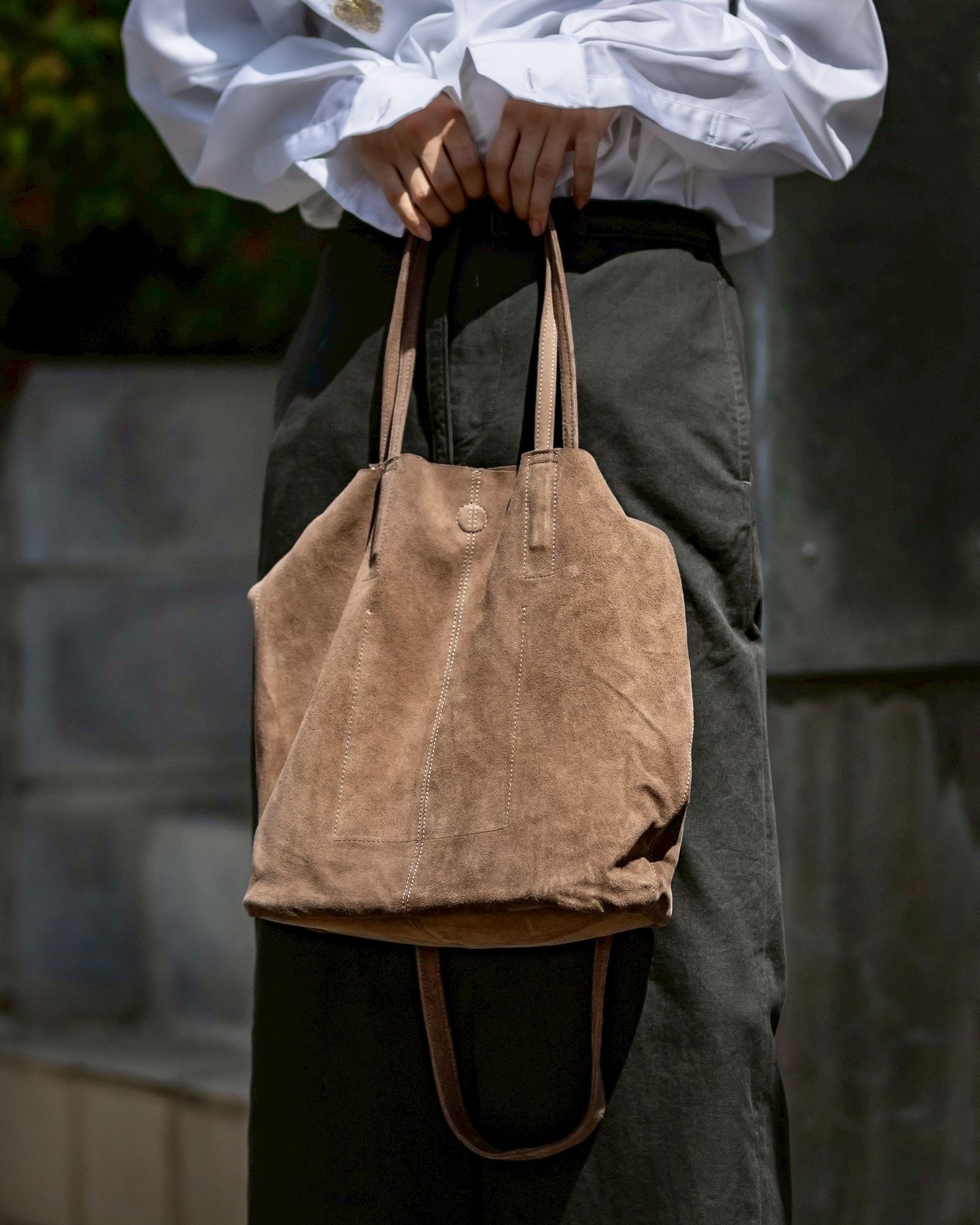 Morphee / モルフェトートバッグ 3WAY MIDIUM TOTE(LONG)SUEDE [ELEPHANT]☆新作発売！