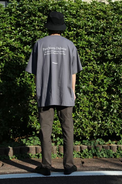 Graphpaper POET MEETS DUBWISE for Graphpaper Oversized Tee “WORDS AND SILENCE” style. 2021.06.21.