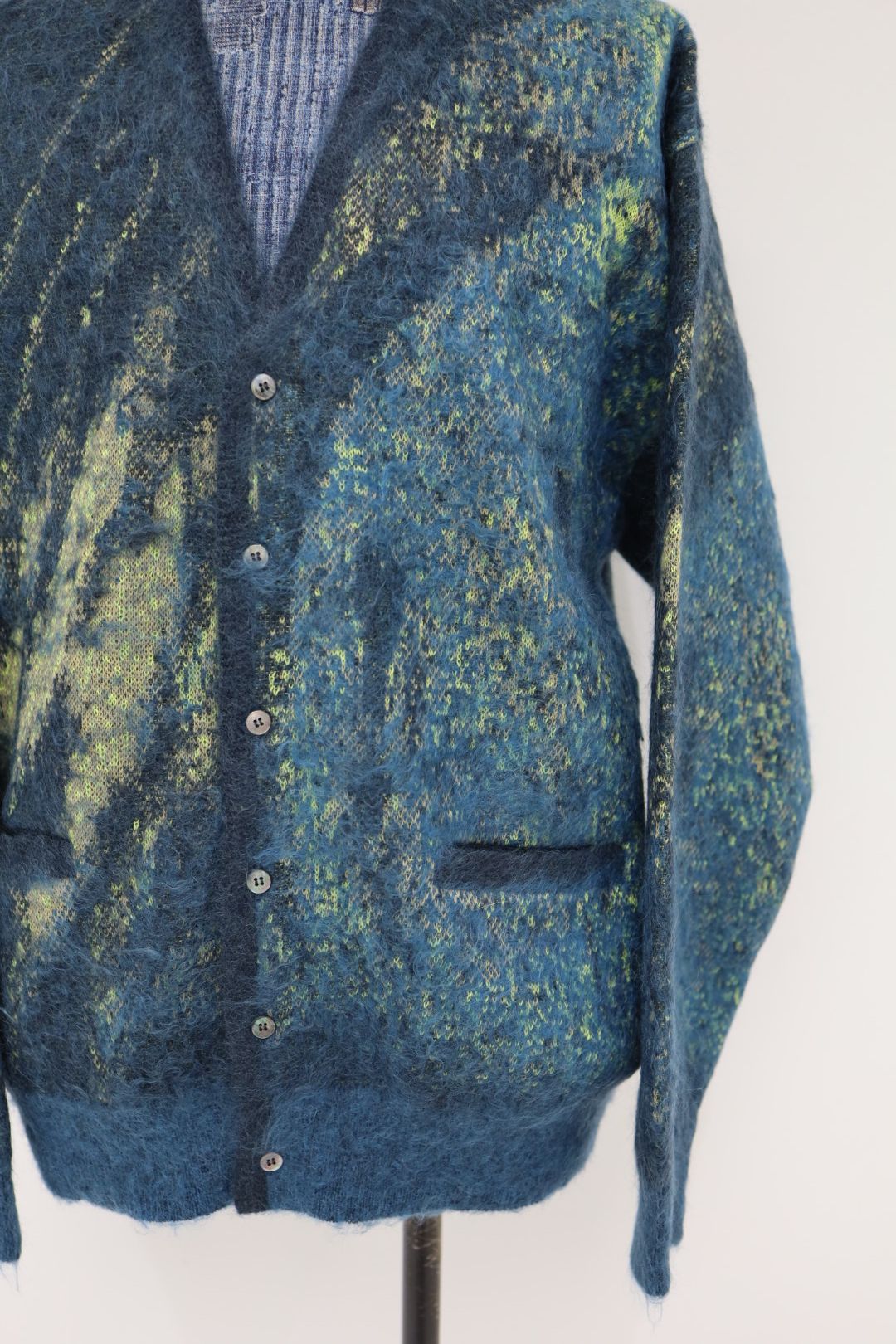 ヨーク  ニット Abstract Jaquard Mohair Cardigan(YK26SS01233S)GREEN☆11月29日(土)発売！