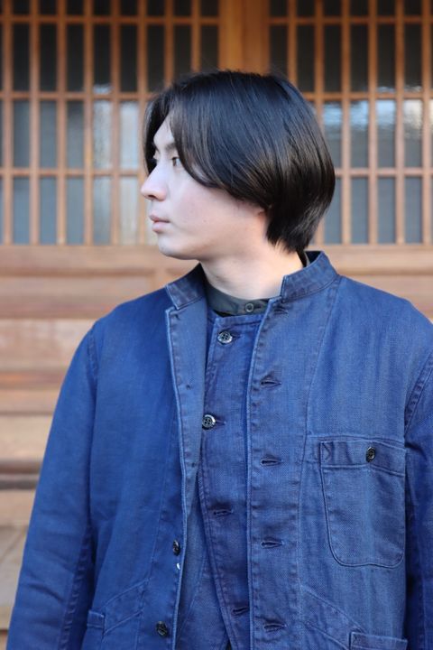 Ets.MATERIAUX 22SS French work jacket"BLUE"style