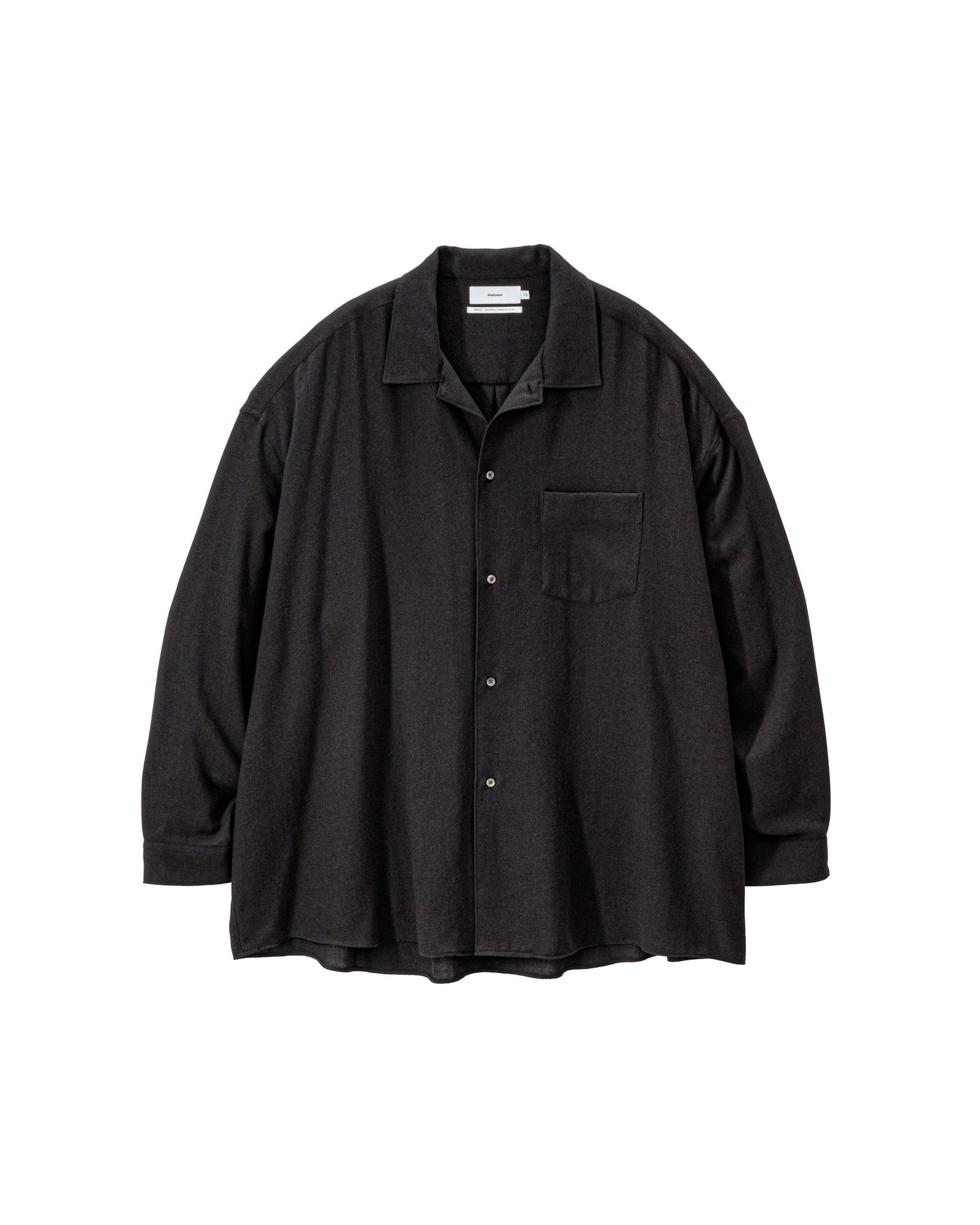 グラフペーパー 26SS Viscose Viyella L/S Sleeping Shirt(GM261-50456)CHARCOAL☆3月14日(土)発売！
