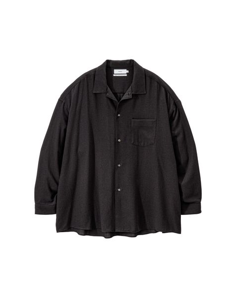 グラフペーパー 26SS Viscose Viyella L/S Sleeping Shirt(GM261-50456)CHARCOAL☆3月14日(土)発売！
