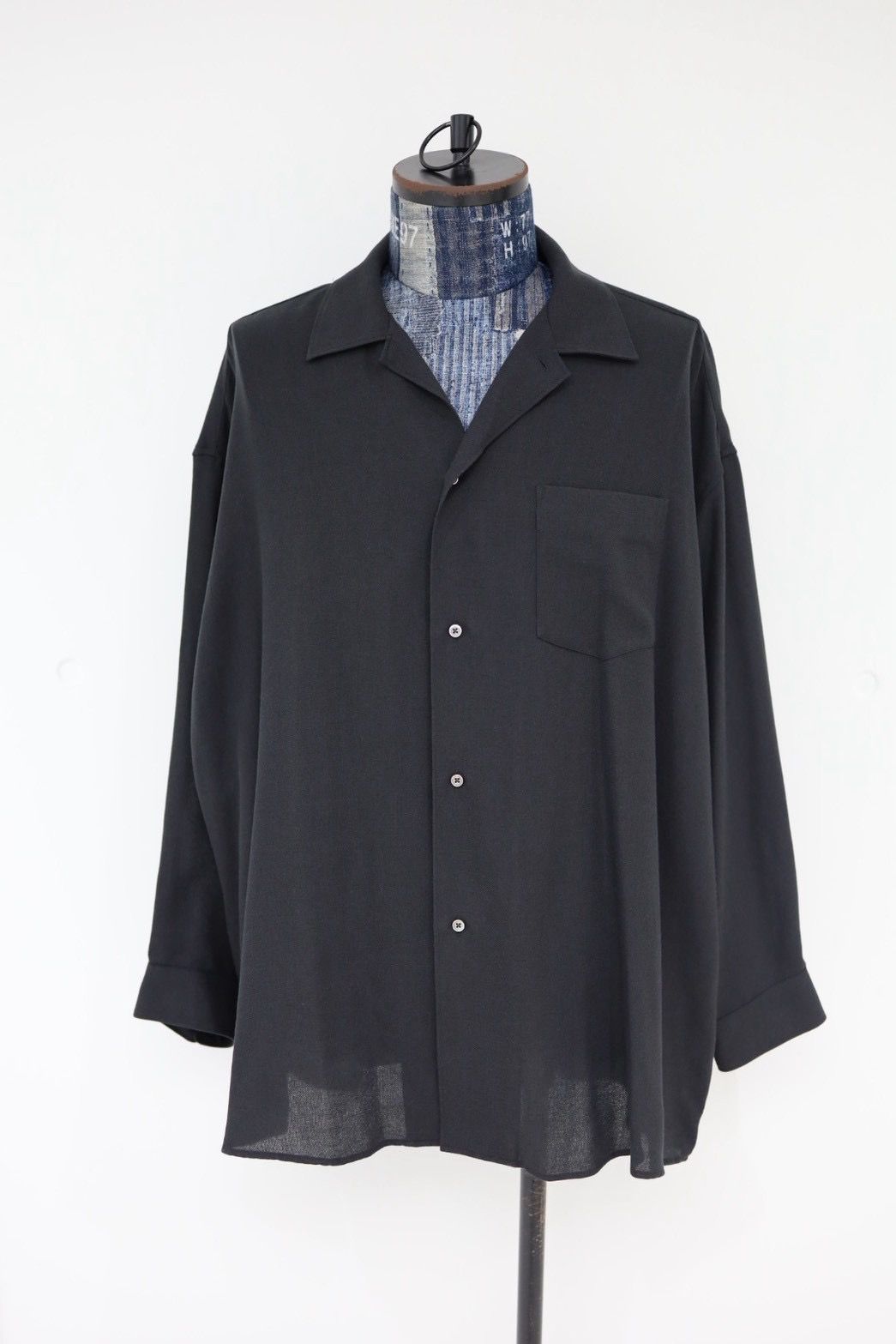 グラフペーパー 26SS Viscose Viyella L/S Sleeping Shirt(GM261-50456)CHARCOAL☆3月14日(土)発売！