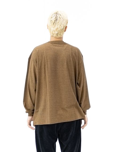 グラフペーパー Cotton Wool Ripple Crew Neck L/S Tee MARKスタイル