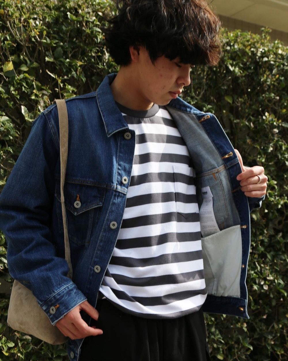 doublet MEMORIAL POLAROID DENIM JACKET(21SS06BL115) style. 2021.03.29.