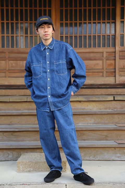 Graphpaper Denime Regular Collar Shirt & Denime Five Pocket Pants"FADE"Style.20201.12.14.