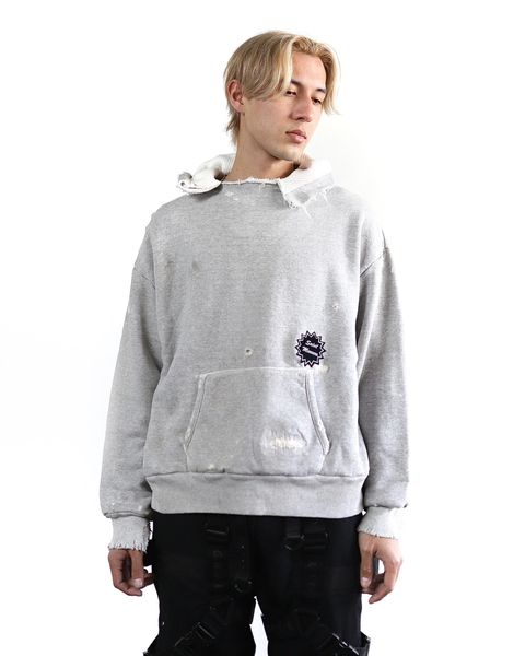 セントマイケル 24SS 新作 DAMAGE HOODIE style 2024.3.17