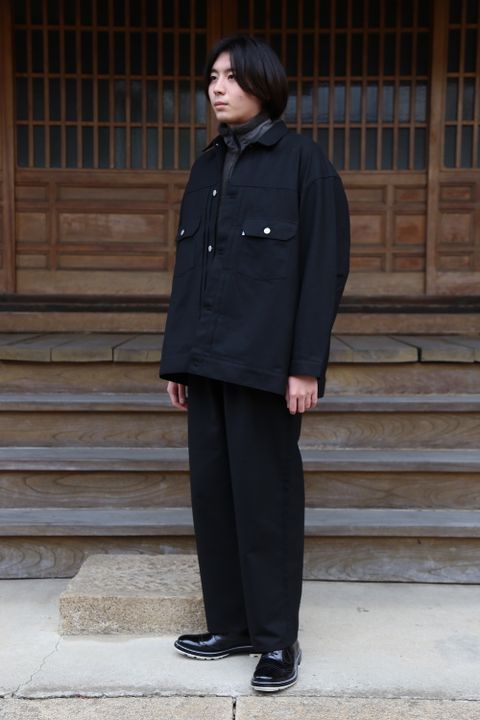 Graphpaper2020AW 新作Double Cloth Peach Trucker Jacket style.2020.11.28.