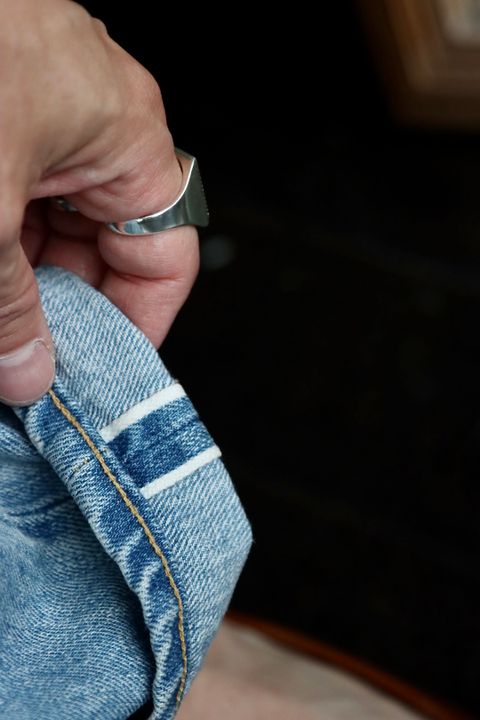 A.PRESSE アプレッセ22FW Washed Denim Pantsスタイル