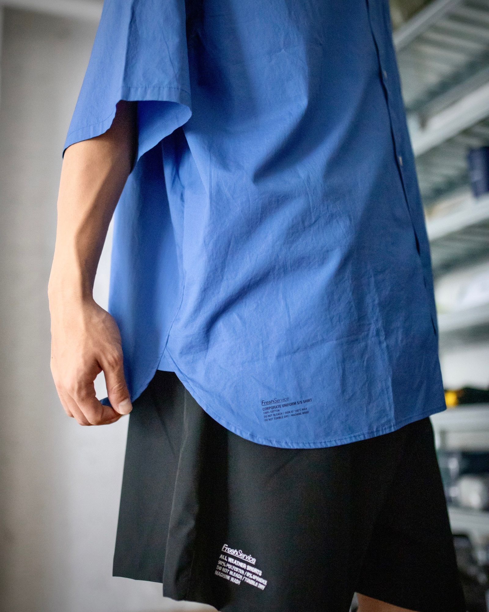 FreshService SPOT CORPORATE UNIFORM S/S SHIRT(BLUE) style 2024.6.28