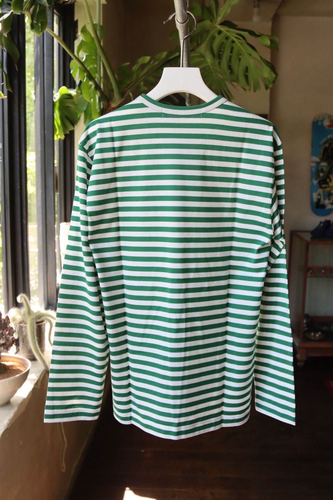 プレイコムデギャルソン ボーダーTシャツ (GREEN/WHITE)☆11月1日(土)再入荷！