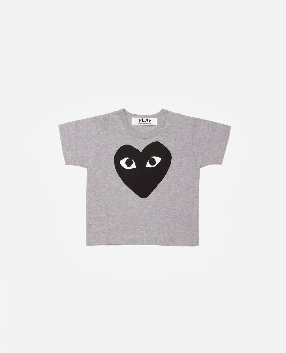 ブラックハートTシャツ キッズ(AX-T583-100)GRAY*KIDSサイズ