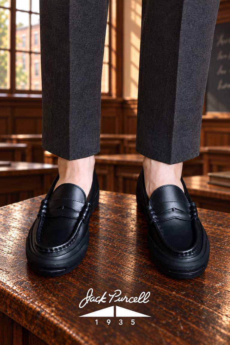 JACK PURCELL 1935 - JACK PURCELL 1935 LOAFER (33301470)BLACK☆9月