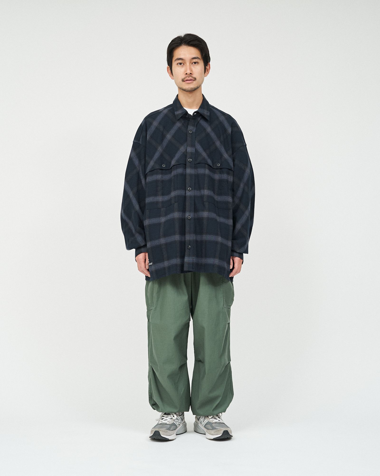 フレッシュサービス FLANNEL CHECK OVER YOKE SHIRT (FSC253-50129)BLACK★10月4日(土)発売！