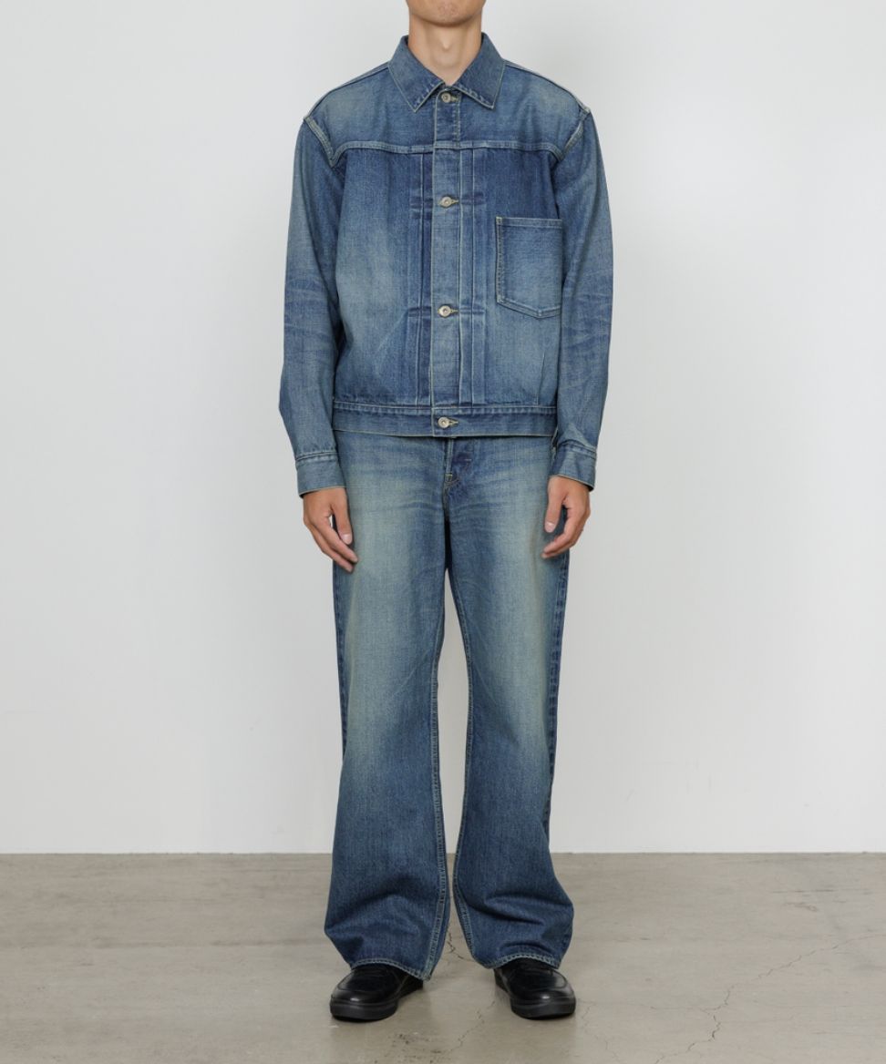 marka マーカ 26SS CLEAN CYLINDER FIT JEANS(M26A10PT12C)INDIGO V.W☆新作発売！