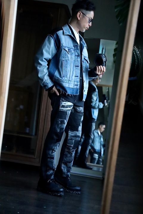 JUNYA WATANABE MAN Levi's Wネームデニムジャケットスタイル