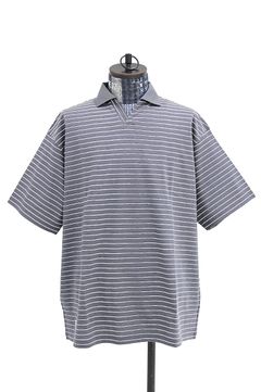 フレッシュサービス COMPACT BORDER V-NECK POLO(FSC262-70120)GRAY☆5月23日(土)発売！