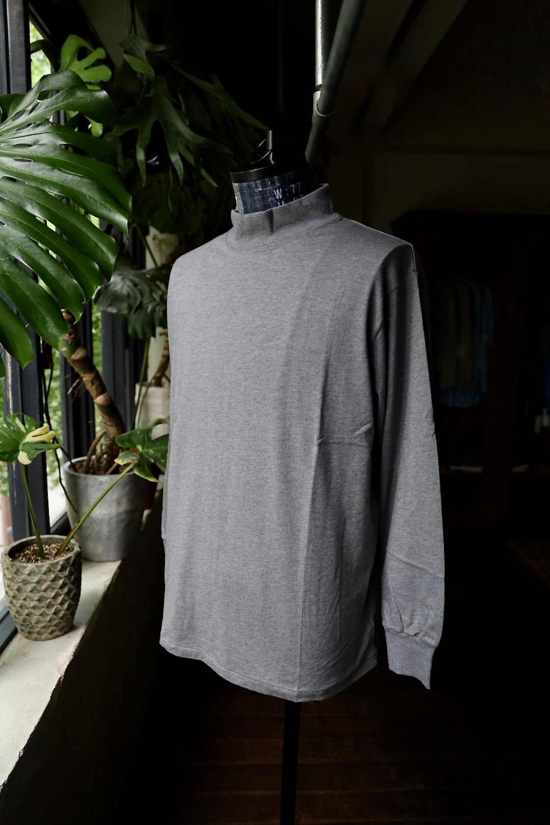 Cashmere Blend Turtle Neck L/S T-Shirt( 24AAP-05-01K)GRAY