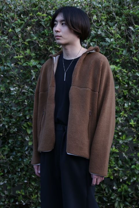 Graphpaper Wool Boa Zip-Up Blouson style.2020.10.2