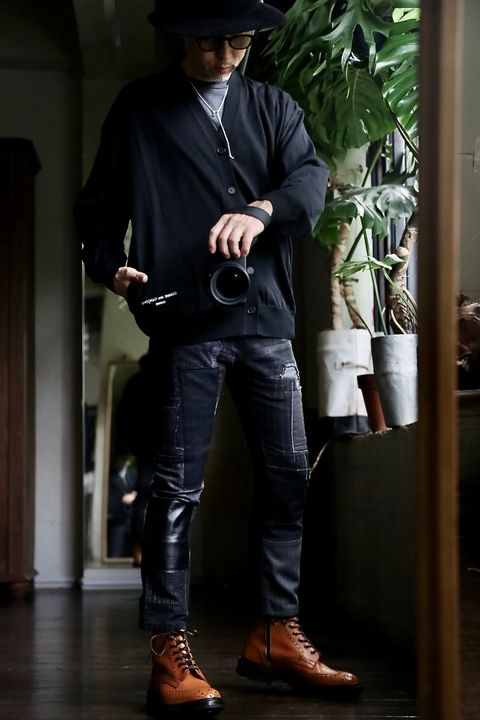 JUNYA WATANABE MANパッチワークMIXデニムパンツ スタイル.2024.8.3.