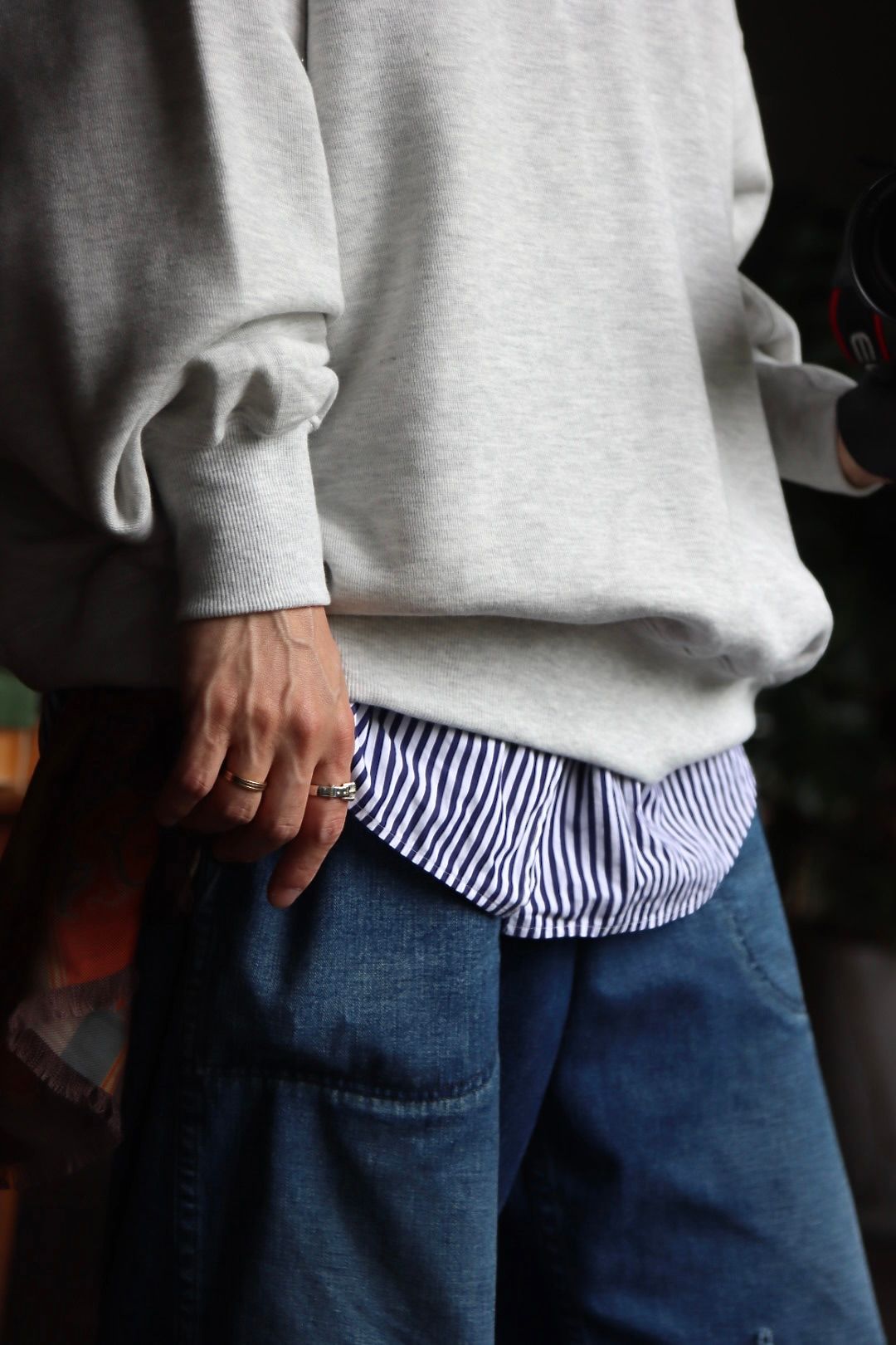 フレッシュサービス LIGHT OZ CREW NECK SWEAT"ASH"style.2022.6.15.