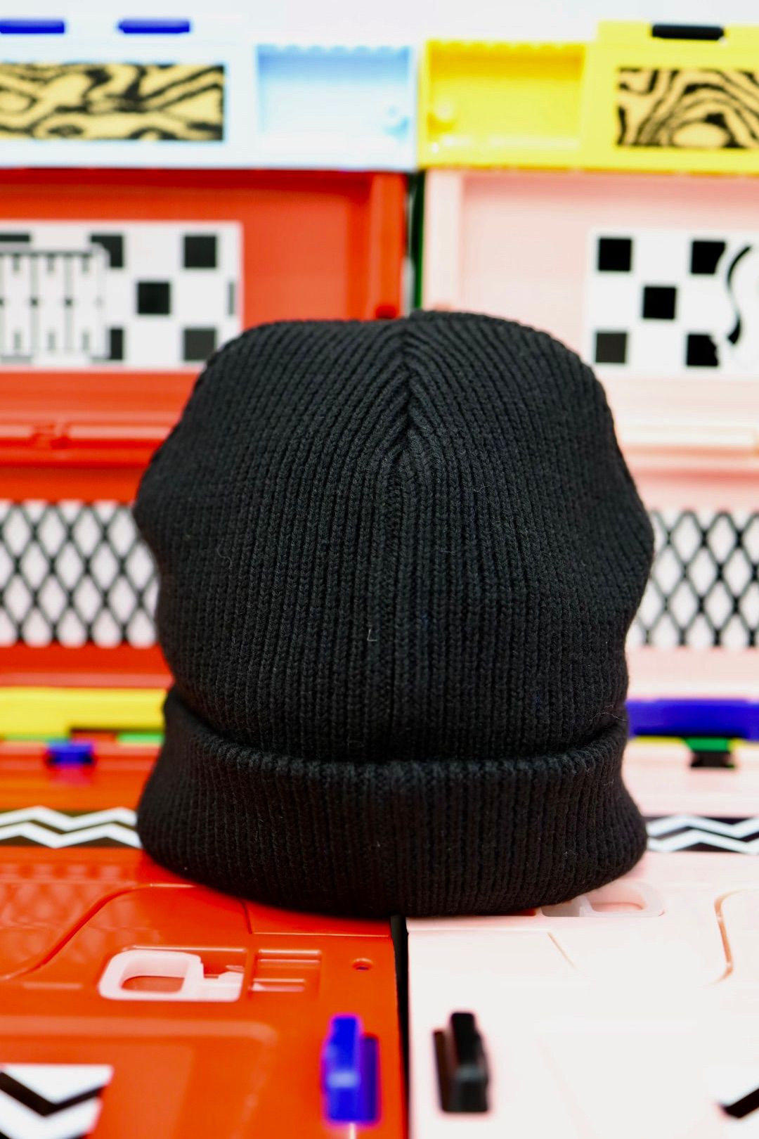 セントマイケル25AW SEGAコラボ SG_KNIT CAP /SAINT SEGA (SM-HR1-0000-C65)BLACK
