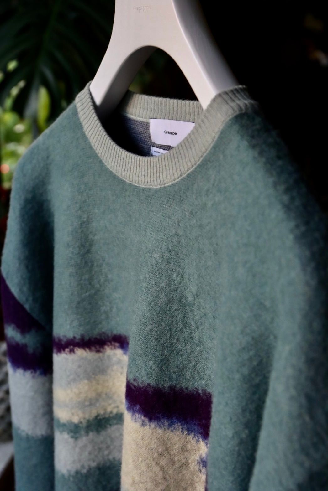 Graphpaper - 【23AW】Graphpaper Jacquard Crew Neck Knitの+