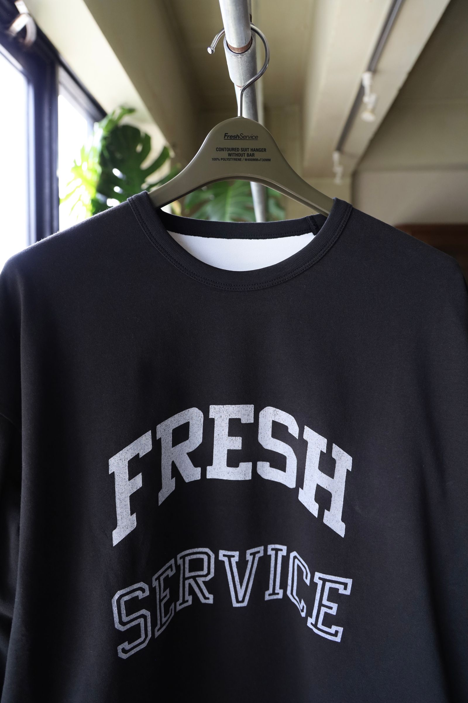 フレッシュサービス REVERSIBLE L/S TEE (FSC252-70041)BLACK