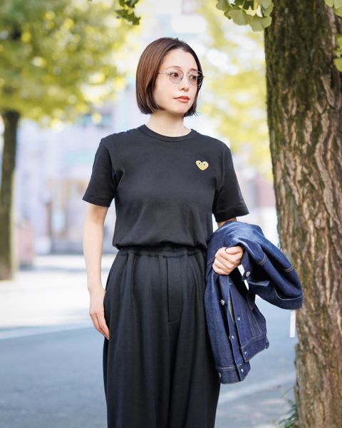 PLAY COMME des GARCONS  ワンポイントTシャツ style.2024.11.10