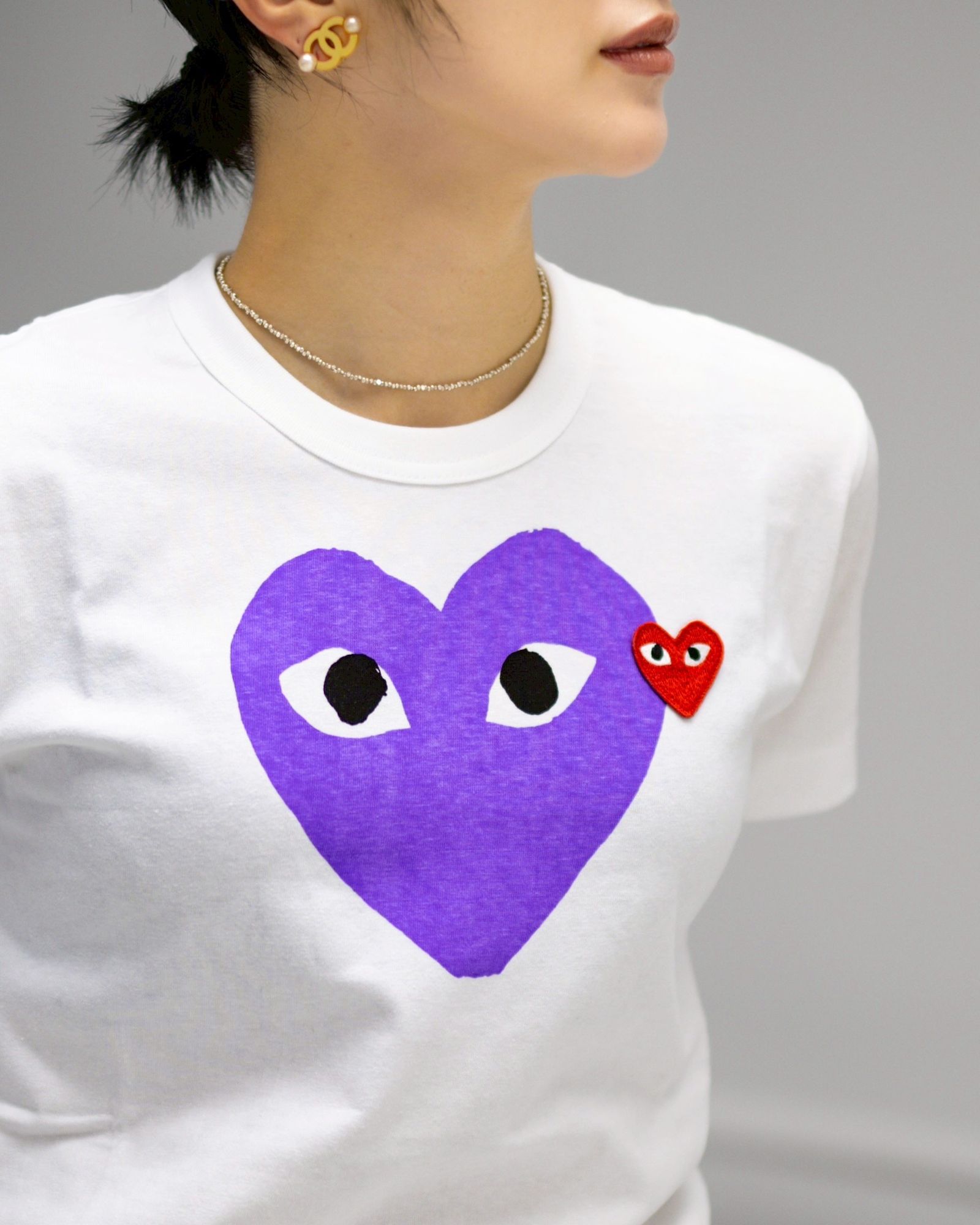 PLAY COMME des GARCONS V-NECK CARDIGAN style.2025.11.12