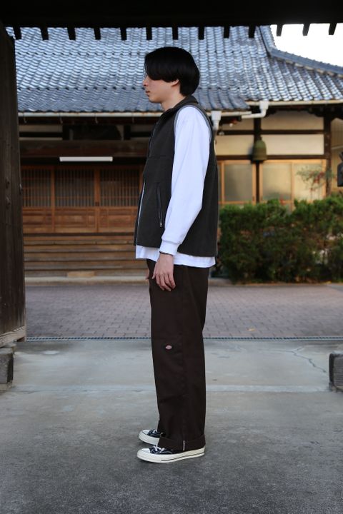 Graphpaper Wool Boa Zip-Up Vest style.2020.12.26
