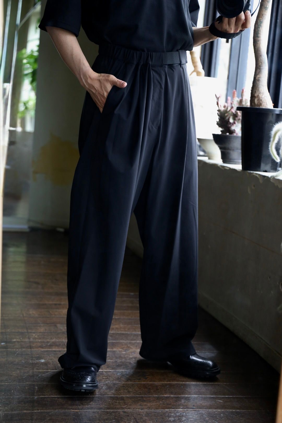Graphpaper Flex Tricot Wide Chef Pantsスタイル2025.5.7