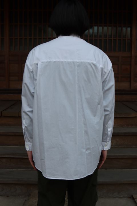 Graphpaper 22SS Broad L/S Oversized Regular Collar Shirt"WHITE".style