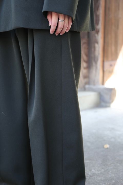 blurhms Wool Surge Cardigan Jacket,WOOL SURGE SUPER WIDE EASY SLACKS style. 2021.07.20.