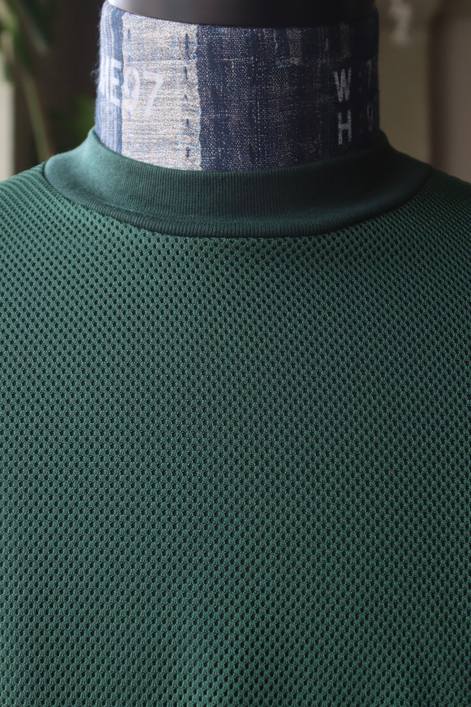 イズネス24SSバルーンレイヤードメッシュTシャツ BALLOON DOUBLE LAYERED MESH SHORT SLEEVE T-SHIRT(1006SSCS08)GREEN