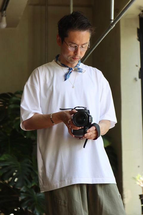 ATON エイトン 22FW SUVIN 60/2 OVERSIZED S/S T-SHIRT WHITEスタイル.2022.6.28.