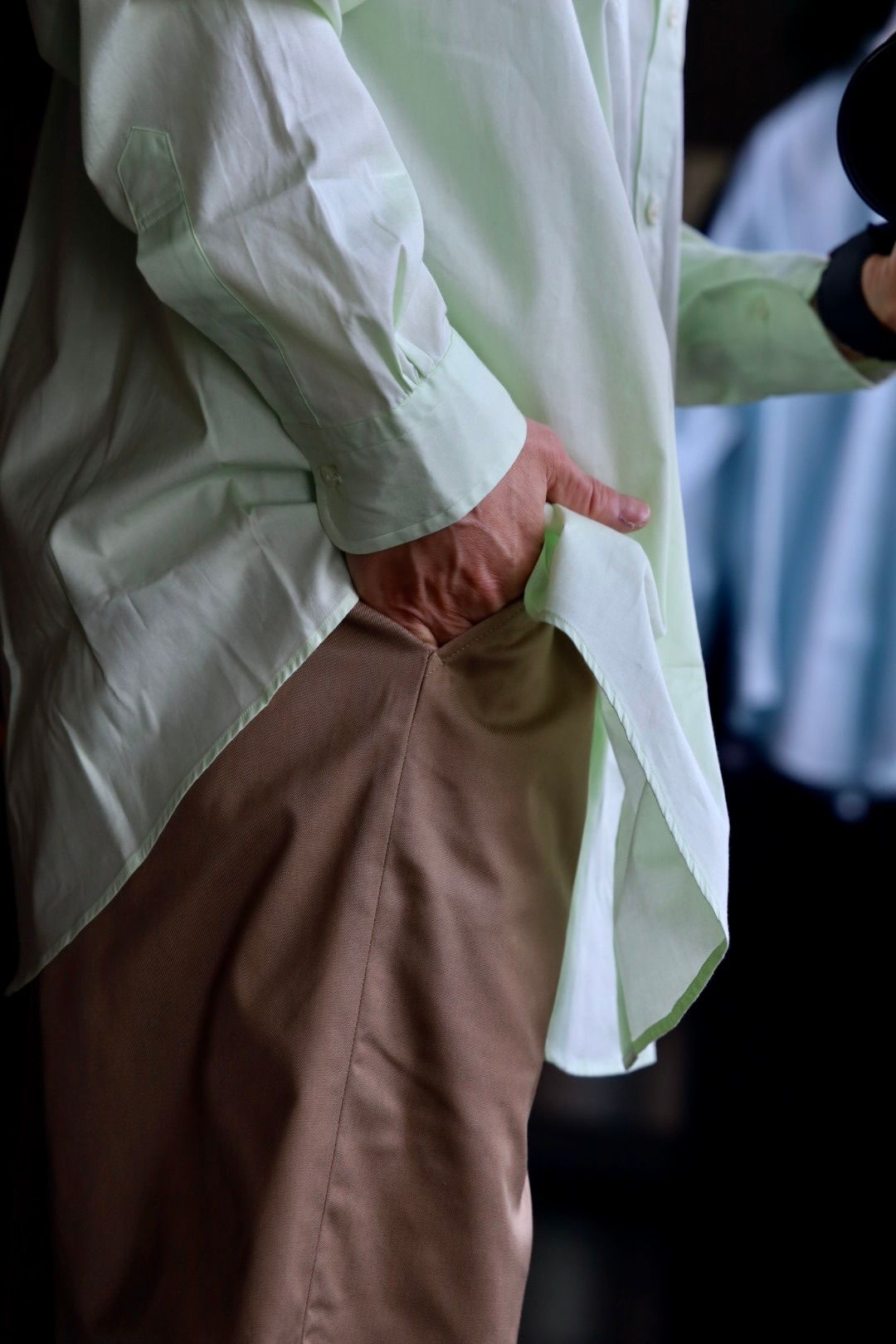 ファウンダ 25SS REGULAR COLLAR SHIRT(015FD251014)GREEN
