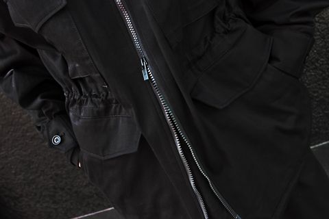 yohji yamamoto 23AW HOODED MILITARY JACKETスタイル