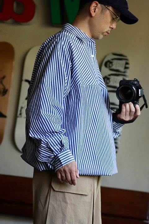 FreshService CORPORATE STRIPE ANORAK SHIRTスタイル.11.1.