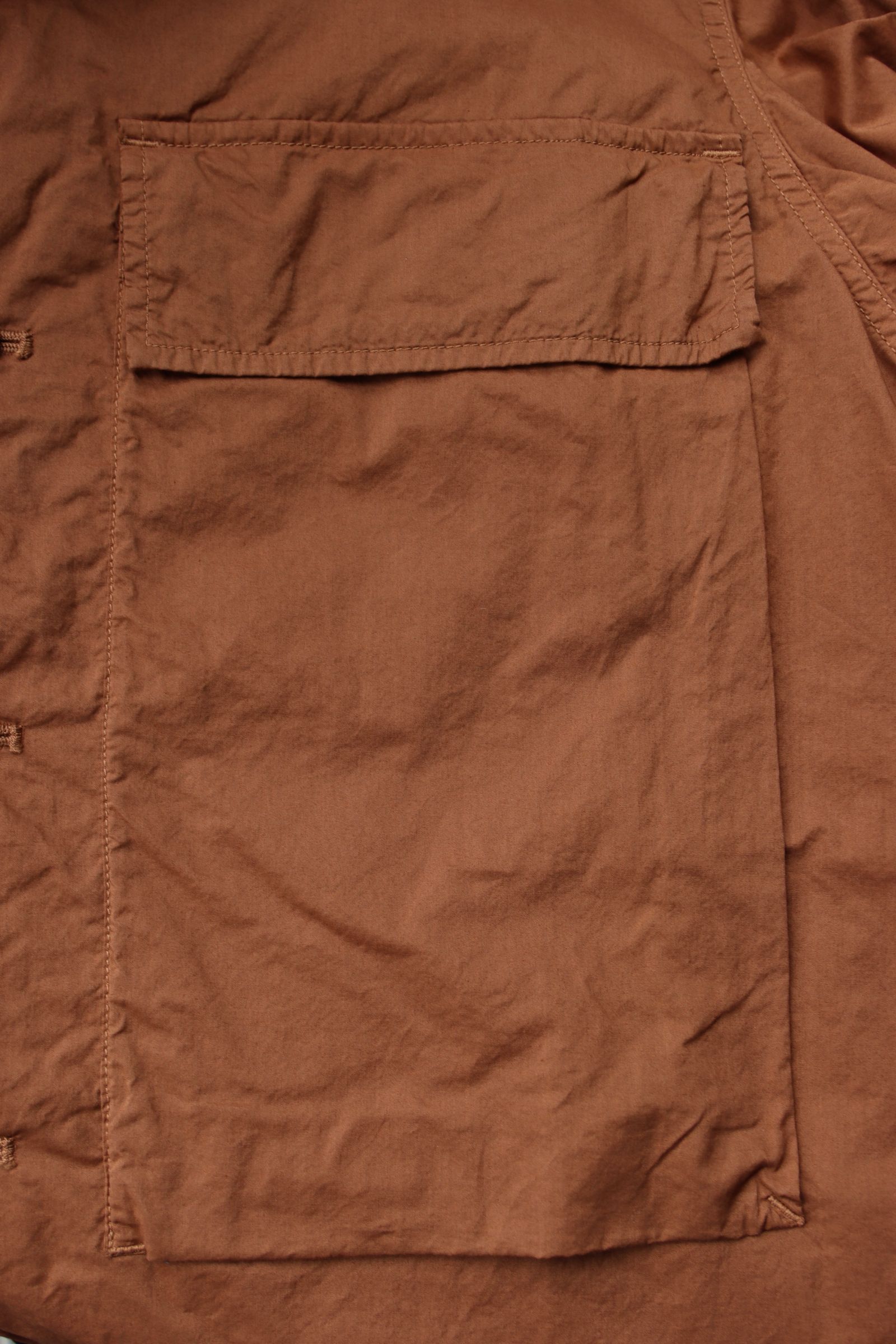 グラフペーパー  25SS Garment Dyed Typewriter Fatigue Shirt(GM251-50091C)BROWN☆3月8日(土)発売！