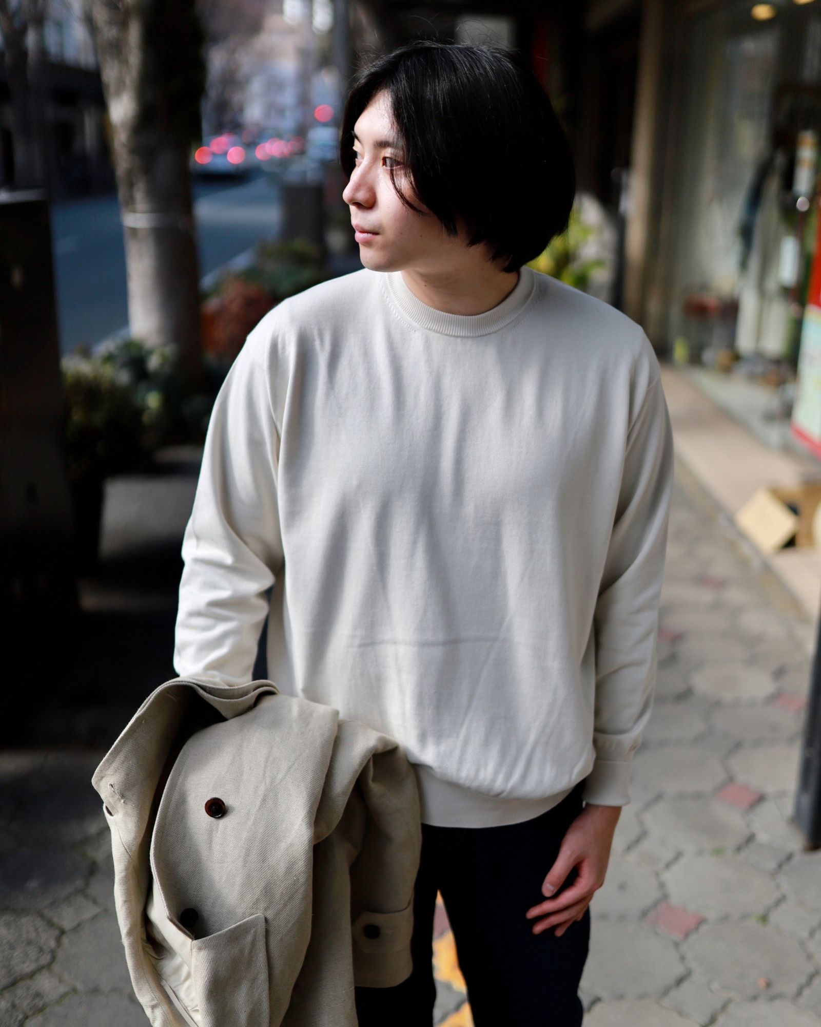 A.PRESSE a.presse pullover sweater 3 RED - ニット