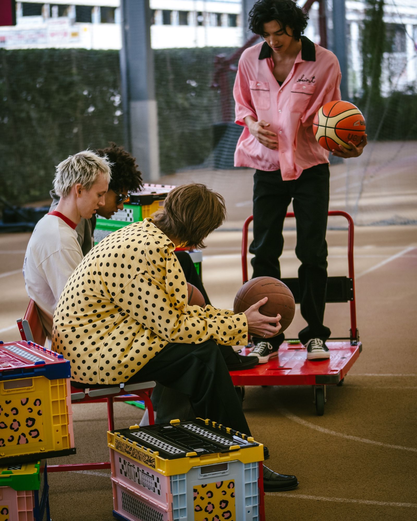 セントマイケル 26SS RAYON SHIRT/DOT(SM-MK8-0000-047)YELLOW☆3月20日(金)発売！