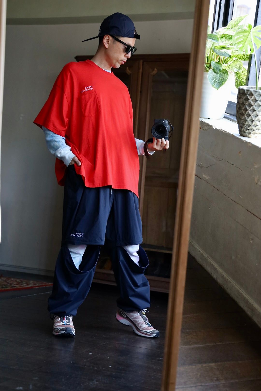 S.F.C SUPER WIDE DETACHABLE PANTS"NAVY"スタイル