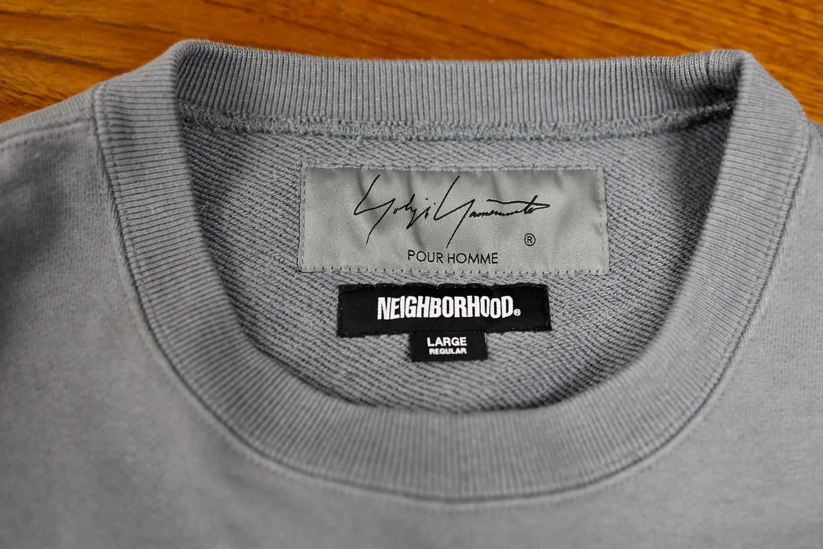 Yohji Yamamoto × NEIGHBORHOOD SWEAT SHIRT LS(HK-T99-99-1S26)GRAY★12月5日(金)発売！