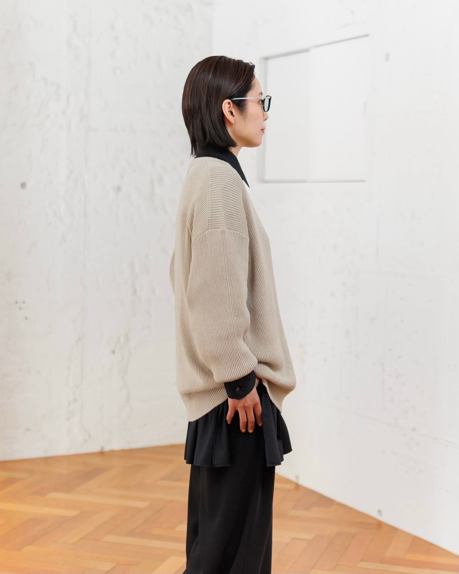 Graphpaper - グラフペーパー 25SS Linen Solotex Loose Rib