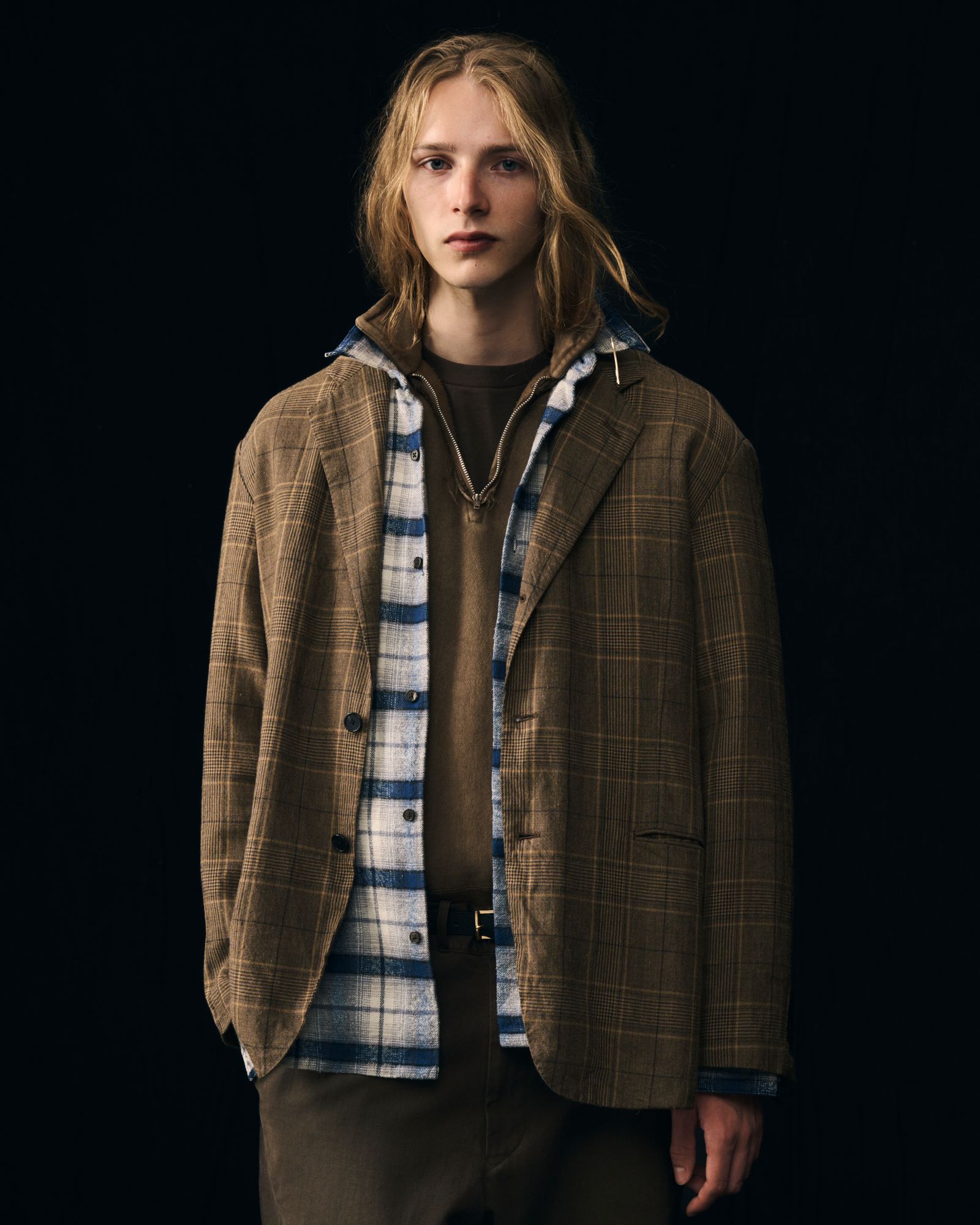 アプレッセ 2026 STYLE1 Vintage Cotton Silk Nep Twill Check Shirts (26SAP-02-20)NAVY☆1月24日(土)発売！