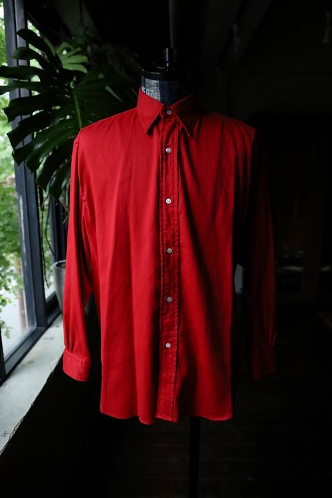 Double Weave Twill Regular Collar Shirt(24AAP-02-07H)RED☆7月13日(土)発売！