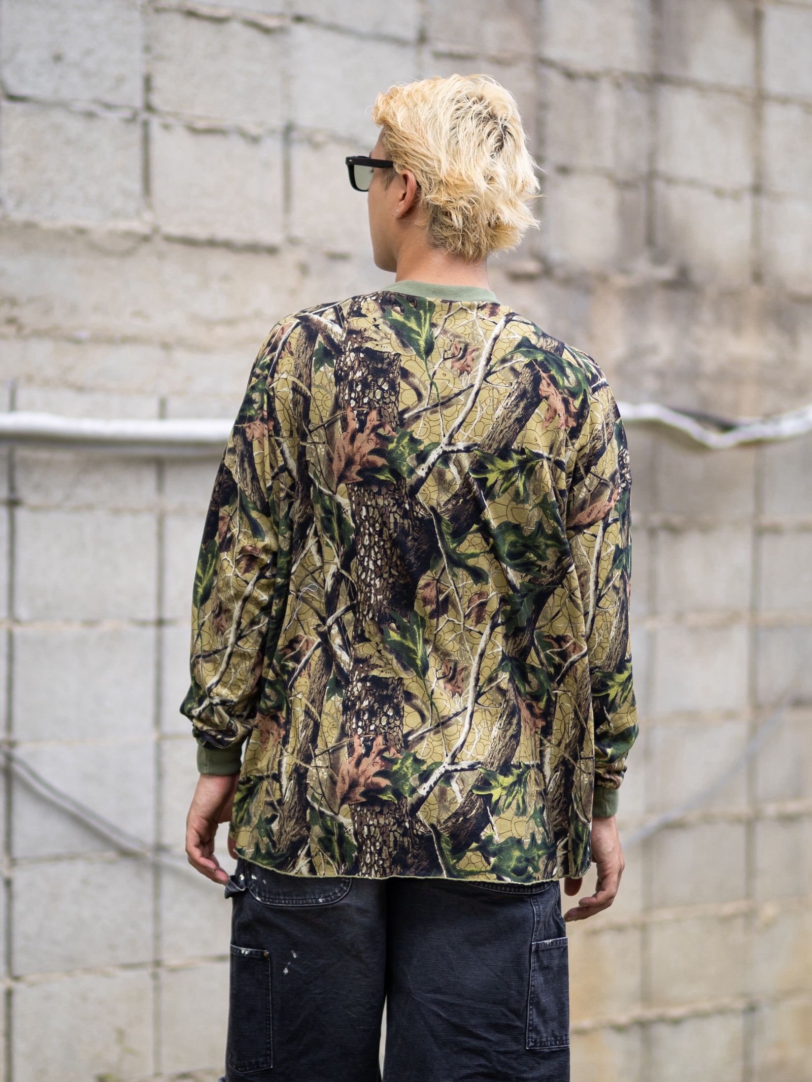 mononoke・made LS T-SHIRT WIDE/CAMO MARKスタイル