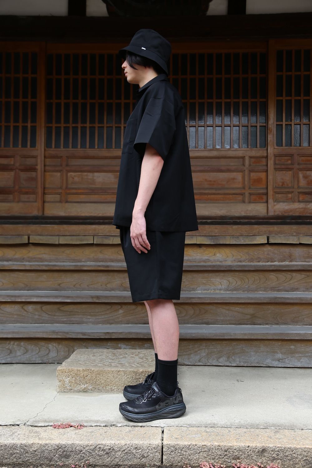 Graphpaper Selvage Wool S/S Oversized Box Shirt(GM212-50260 Graphpaper Selvage Wool S/S Oversized Box Shirt(GM212-50260